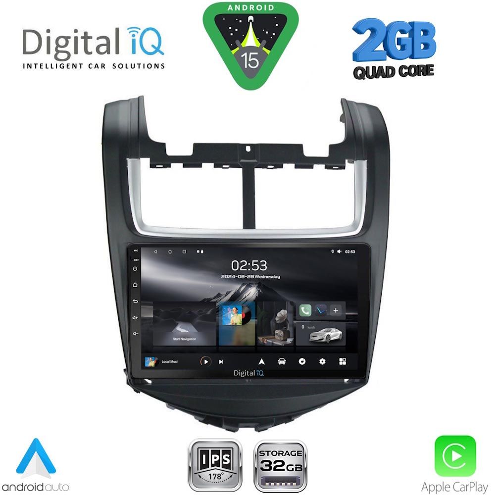 RSD1075_15 DIGITAL IQ RSD 1075_CPA (9inc) MULTIMEDIA TABLET for CHEVROLET AVEO mod. 2014-2017 - Image 1