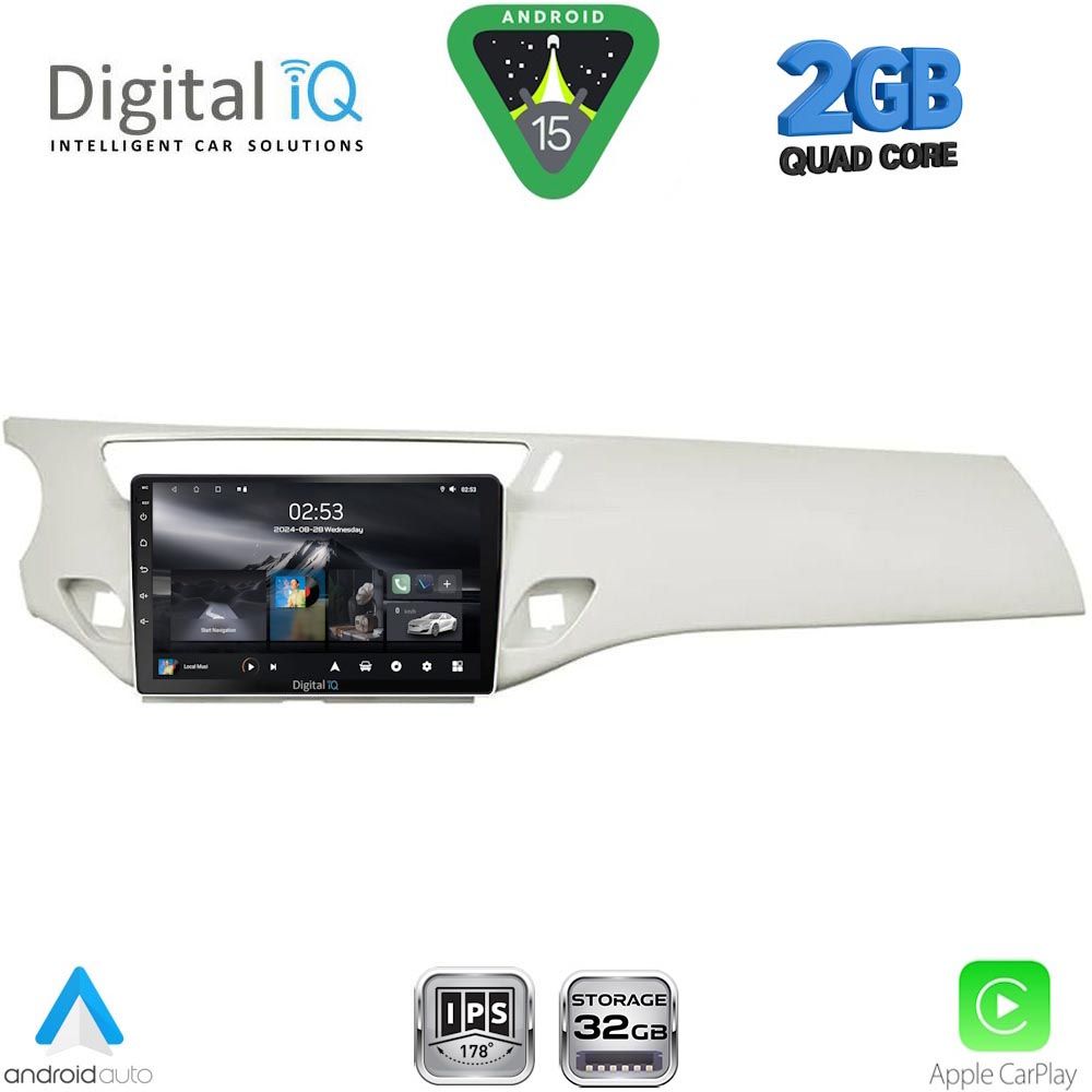 RSD1092_15 DIGITAL IQ RSD 1092WH_CPA (9inc) MULTIMEDIA TABLET for CITROEN C3 - DS3 mod. 2009-2016 (WHITE) - Image 1