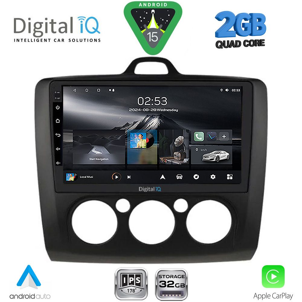 RSD1156ΒL-AC_15-1 DIGITAL IQ RSD 1156BL_CPA A/C (9inc) MULTIMEDIA TABLET for FORD FOCUS mod. 2005-2012 (BLACK) - Image 1