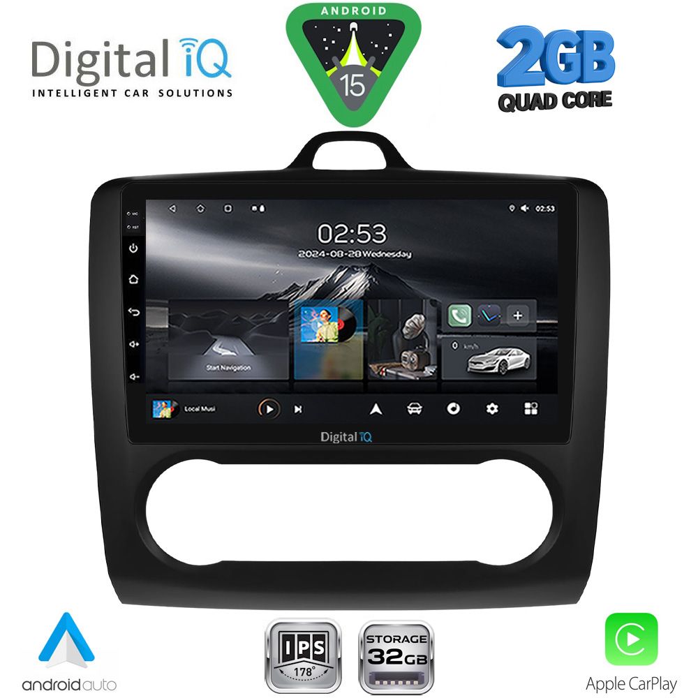 RSD1156ΒL-CL_15-1 DIGITAL IQ RSD 1156BL_CPA CLIMA (9inc) MULTIMEDIA TABLET for FORD FOCUS mod. 2005-2012 (BLACK) - Image 1