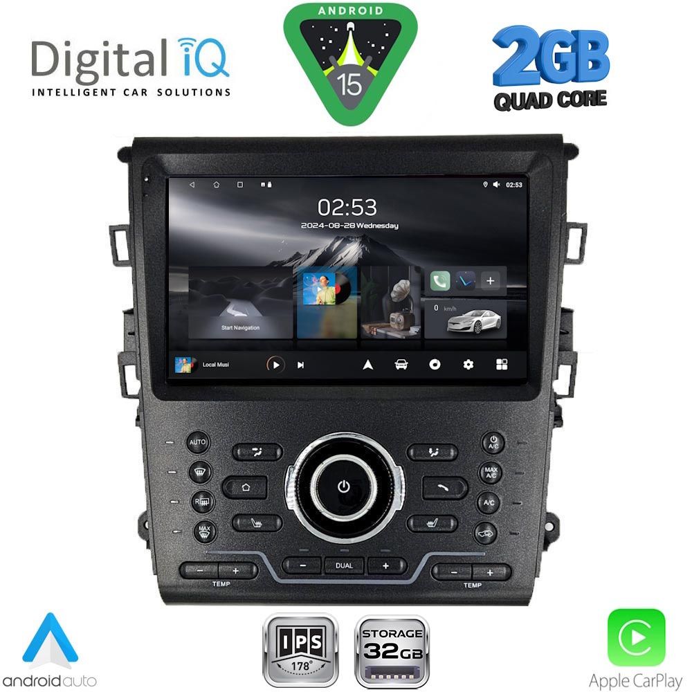 RSD1164CL_15 DIGITAL IQ RSD 1164_CPA CLIMA (9inc) MULTIMEDIA TABLET for FORD MONDEO mod. 2014-2023 - Image 1