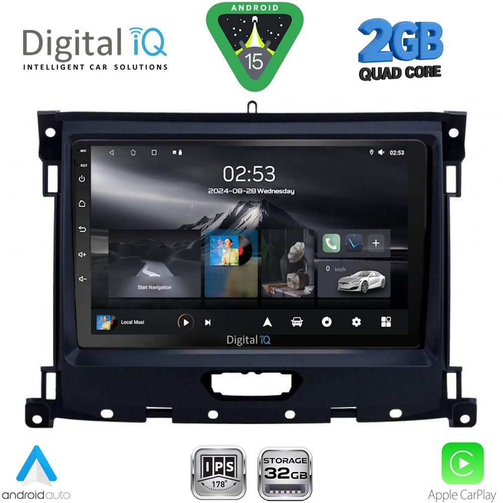 RSD1173_15 DIGITAL IQ RSD 1173_CPA (9inc) MULTIMEDIA TABLET for FORD RANGER mod. 2018-2023 - Image 1