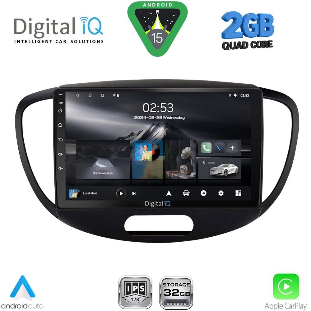 RSD1223_15 DIGITAL IQ RSD 1223_CPA (9inc) MULTIMEDIA TABLET for HYUNDAI i10 mod. 2008-2013 - Image 1
