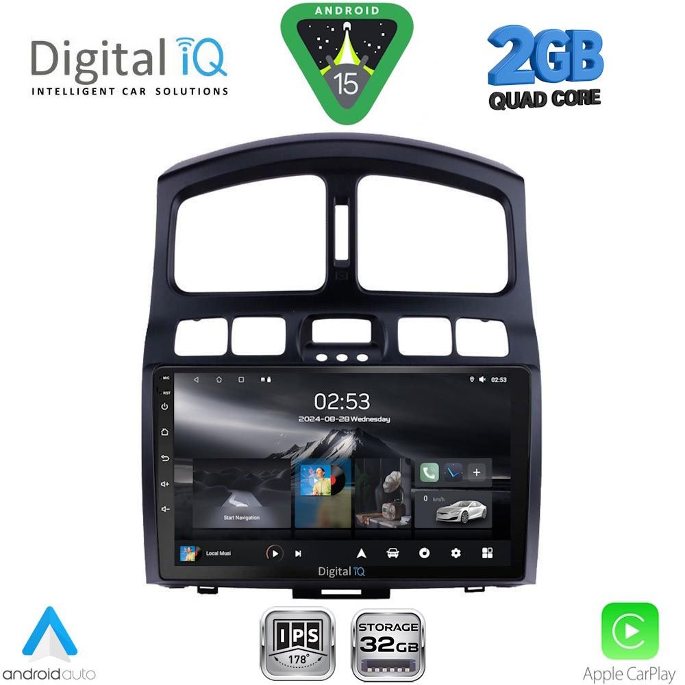 RSD1236_15 DIGITAL IQ RSD 1236_CPA (9inc) MULTIMEDIA TABLET for HYUNDAI SANTA FE mod. 2003-2006 - Image 1