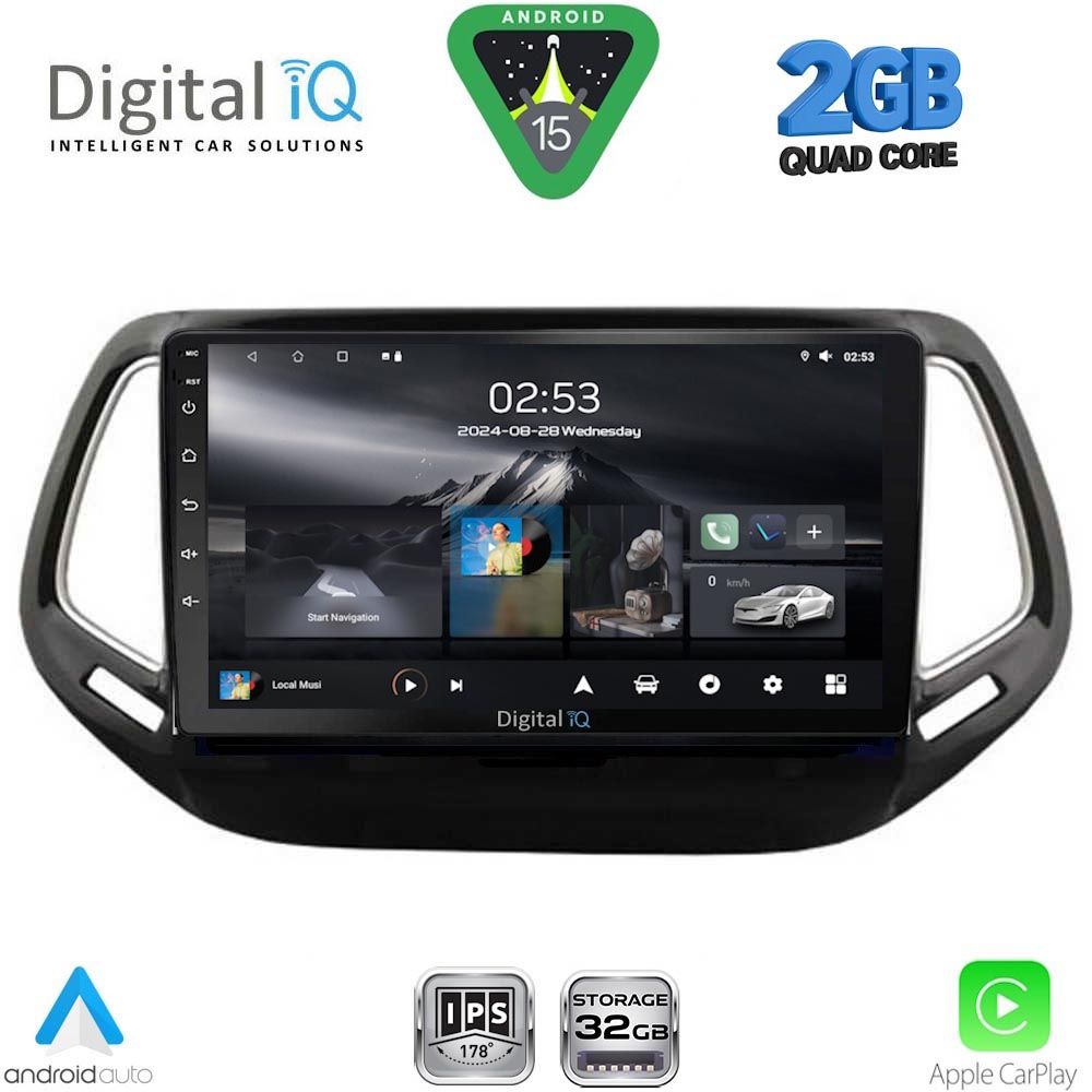 RSD1278_15 DIGITAL IQ RSD 1278_CPA (10inc) MULTIMEDIA TABLET for JEEP COMPASS mod. 2016-2021 - Image 1