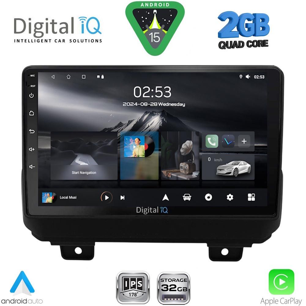 RSD1298_15 DIGITAL IQ RSD 1298_CPA (9inc) MULTIMEDIA TABLET for JEEP WRANGLER mod. 2018-2026 - Image 1