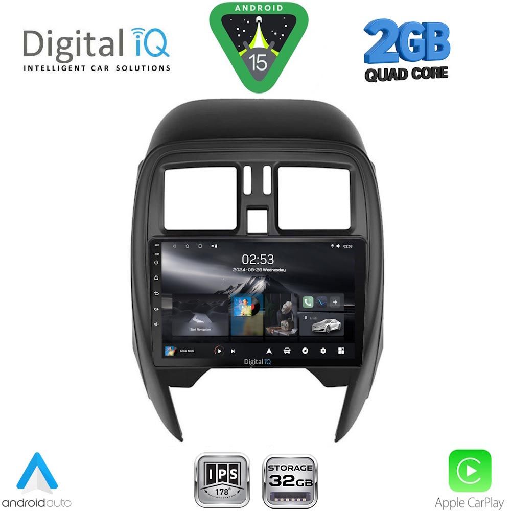 RSD1451SQ_15 DIGITAL IQ RSD 1451_CPA (SQUARE) (9inc) MULTIMEDIA TABLET for NISSAN MICRA mod. 2014-2017 - Image 1