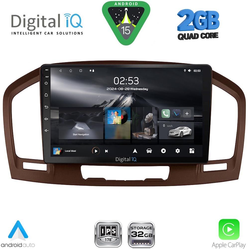 RSD1491BR_15 DIGITAL IQ RSD 1491BR_CPA (9inc) MULTIMEDIA TABLET for OPEL INSIGNIA mod.2008-2013 (BROWN) - Image 1