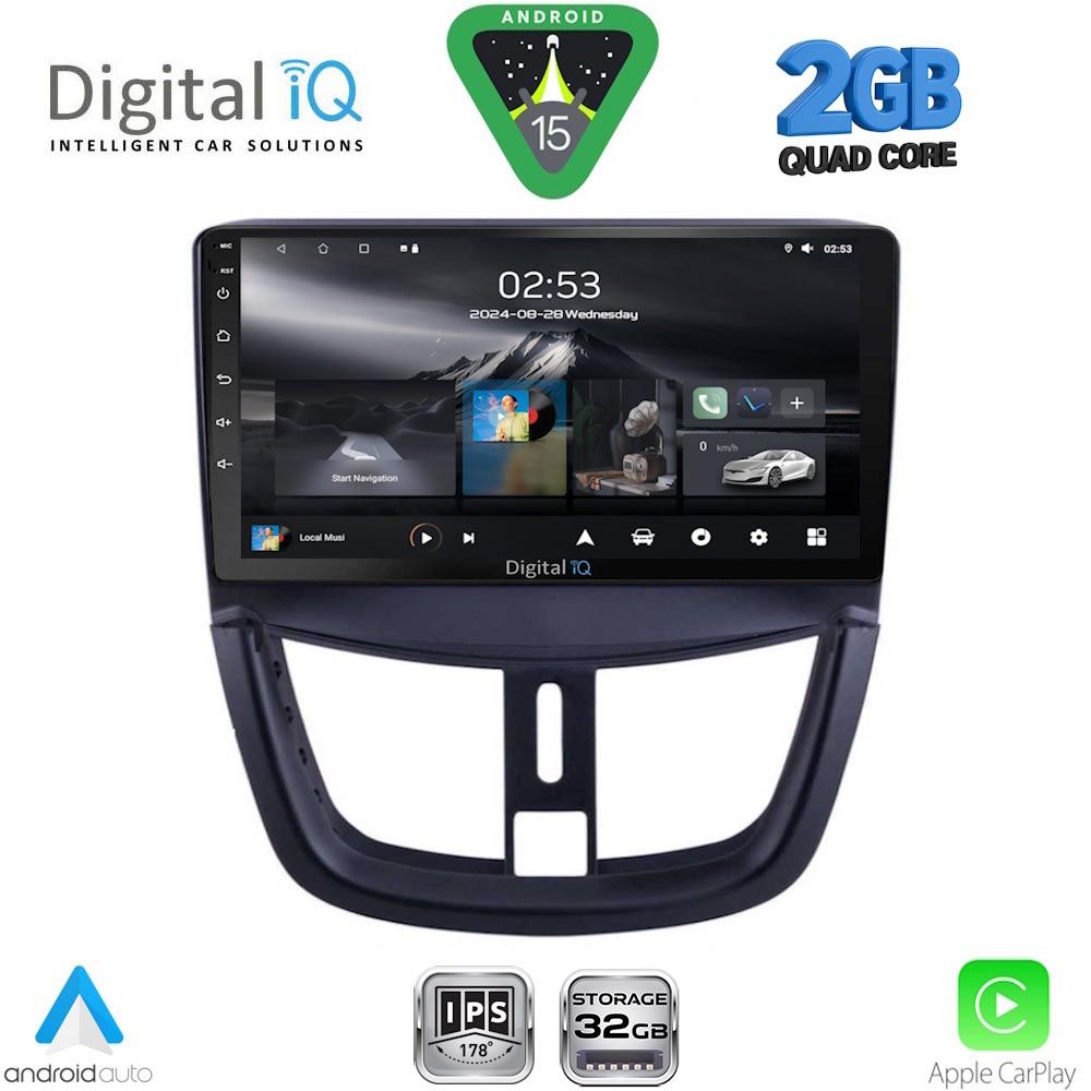 RSD1507_15 DIGITAL IQ RSD 1507_CPA (9inc) MULTIMEDIA TABLET for PEUGEOT 207 mod. 2007-2014 - Image 1