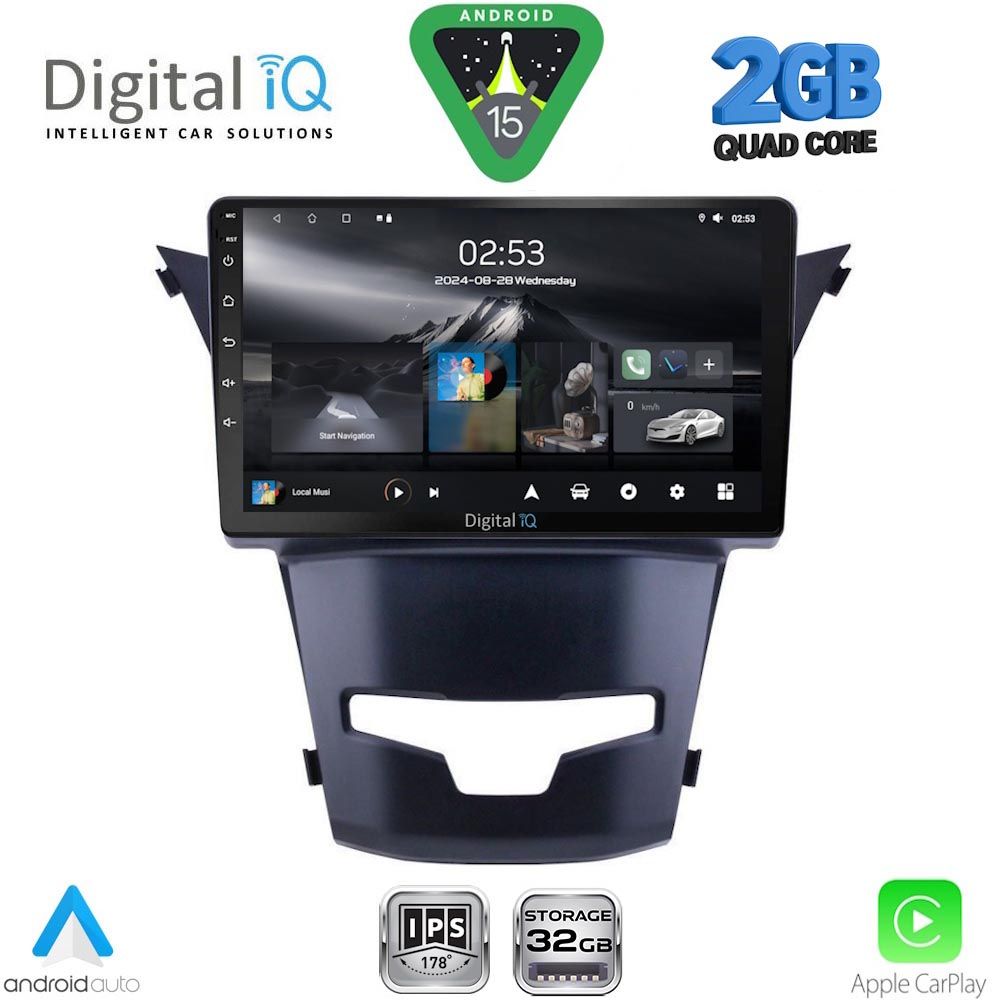 RSD1653_15 DIGITAL IQ RSD 1653_CPA (9inc) MULTIMEDIA TABLET for SSANGYONG KORANDO mod. 2014-2019 - Image 1