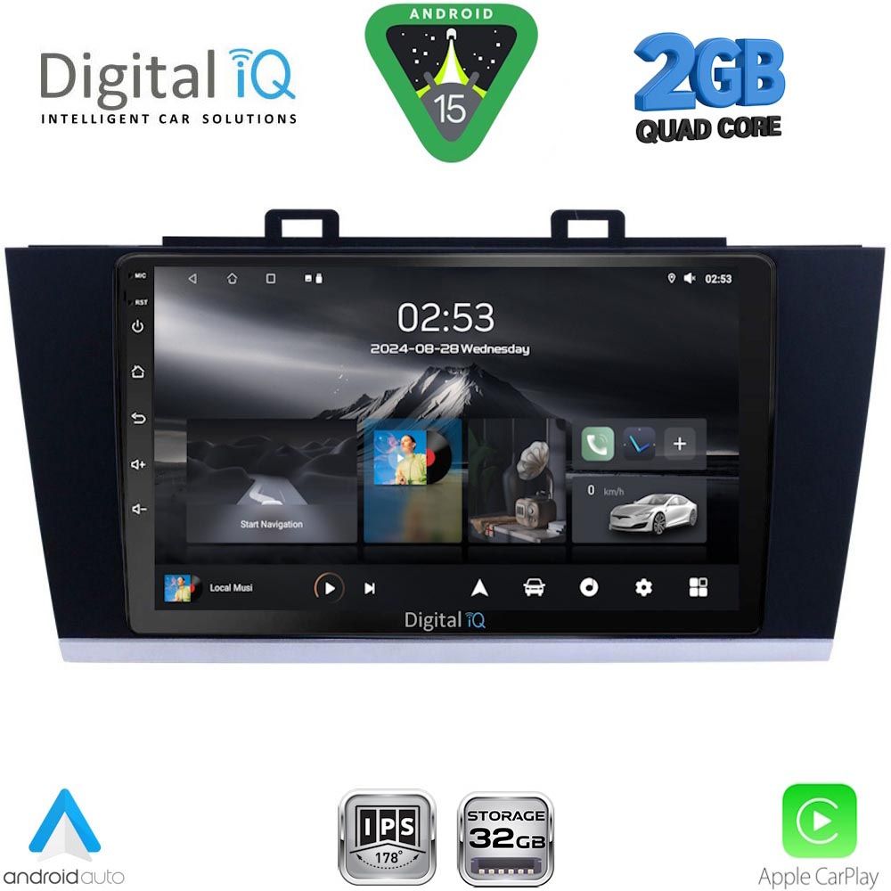 RSD1668_15 DIGITAL IQ RSD 1668_CPA (9inc) MULTIMEDIA TABLET for SUBARU LEGACY – OUTBACK mod. 2014-2019 - Image 1