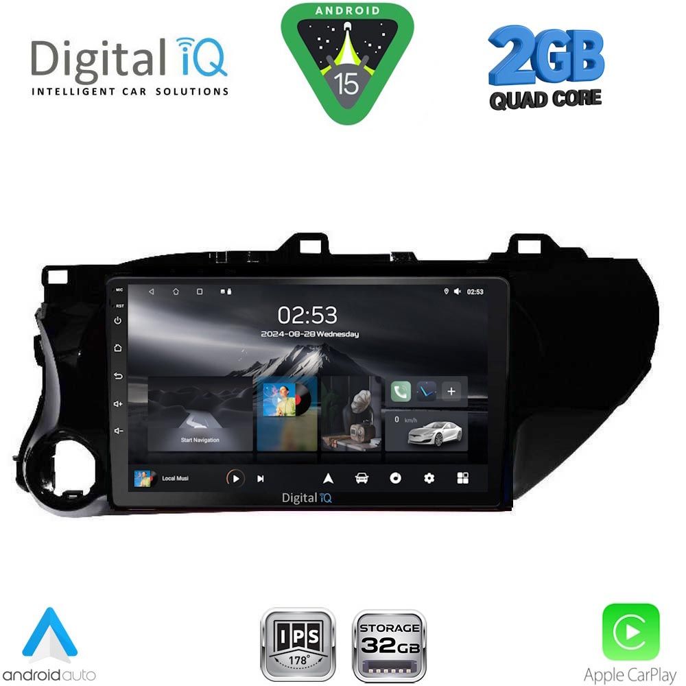 RSD1721_15 DIGITAL IQ RSD 1721_CPA (10inc) MULTIMEDIA TABLET for TOYOTA HILUX mod. 2017-2026 - Image 1