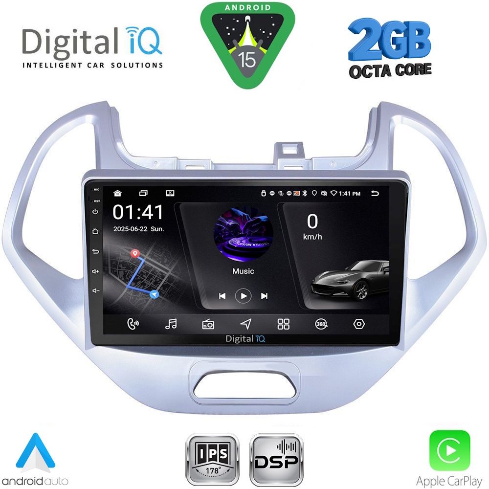RSF4167LO_15 DIGITAL IQ RSF 4167LO_CPA (9inc) MULTIMEDIA TABLET for FORD KA mod. 2017-2024 - Image 1