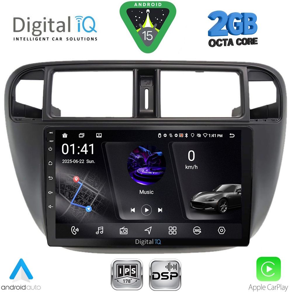 RSF4186_15 DIGITAL IQ RSF 4186_CPA A/C (9inc) MULTIMEDIA TABLET for HONDA CIVIC mod. 1995-2001 - Image 1