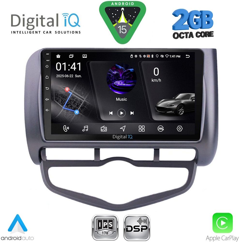 RSF4210_CL_15 DIGITAL IQ RSF 4210_CPA CLIMA (9inc) MULTIMEDIA TABLET for HONDA JAZZ mod. 2002-2008 - Image 1