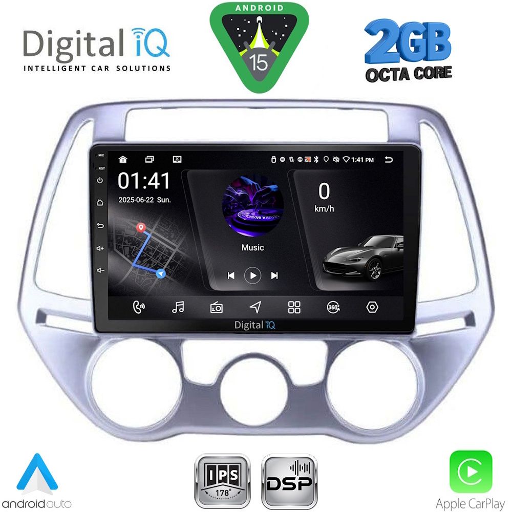 RSF4227AC_15 DIGITAL IQ RSF 4227_CPA A/C (9inc) MULTIMEDIA TABLET for HYUNDAI i20 mod. 2008-2012 - Image 1