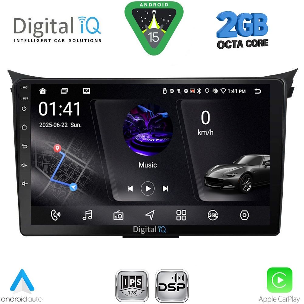 RSF4232_15 DIGITAL IQ RSF 4232_CPA (9inc) MULTIMEDIA TABLET for HYUNDAI i30 mod. 2012-2017 - Image 1