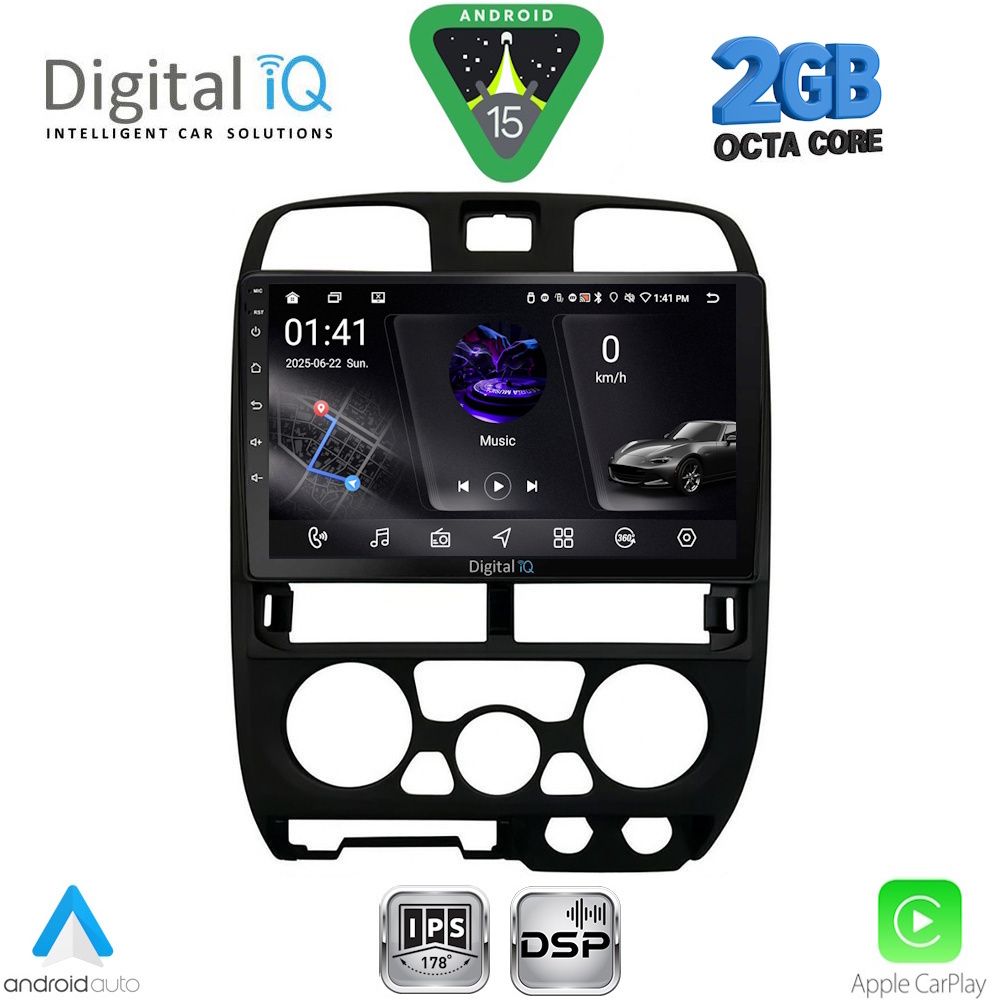 RSF4253BL_15 DIGITAL IQ RSF 4253BL_CPA (9inc) MULTIMEDIA TABLET for ISUZU D-MAX mod. 2002-2008 (BLACK) - Image 1