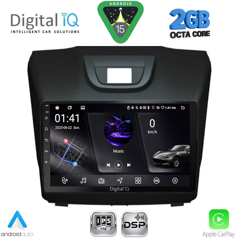 RSF4255_15 DIGITAL IQ RSF 4255_CPA (9inc) MULTIMEDIA TABLET for ISUZU DMAX mod. 2012-2020 - Image 1