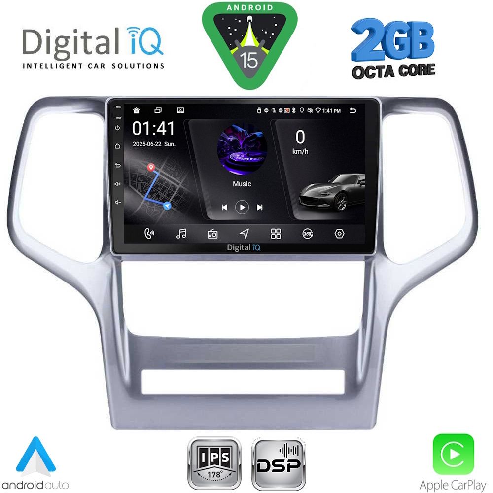 RSF4282_15 DIGITAL IQ RSF 4282_CPA (9inc) MULTIMEDIA TABLET for JEEP GRAND CHEROKEE mod. 2011-2014 - Image 1