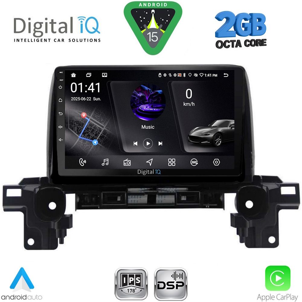 RSF4381_15 DIGITAL IQ RSF 4381_CPA (9inc) MULTIMEDIA TABLET for MAZDA CX5 mod. 2017-2025 - Image 1