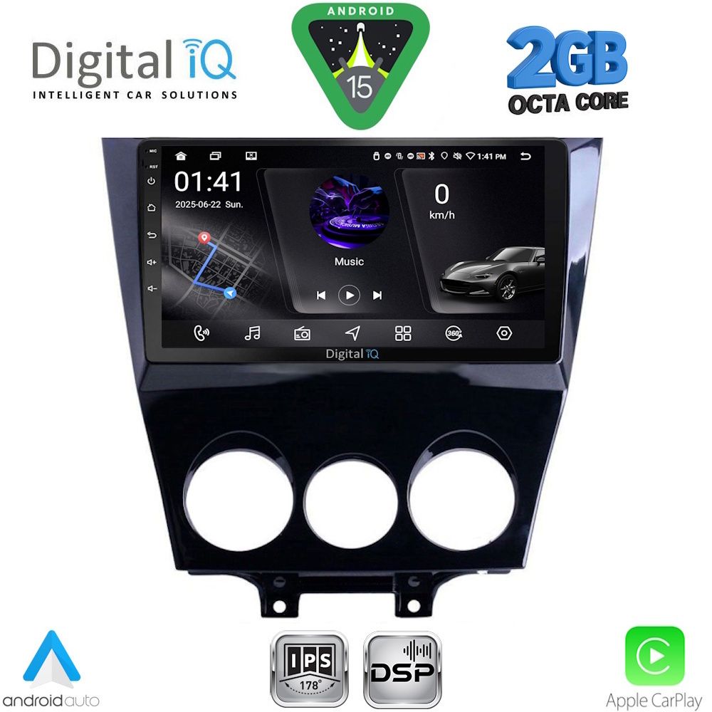 RSF4395_15 DIGITAL IQ RSF 4395_CPA (9inc) MULTIMEDIA TABLET for MAZDA RX8 mod. 2008-2014 - Image 1