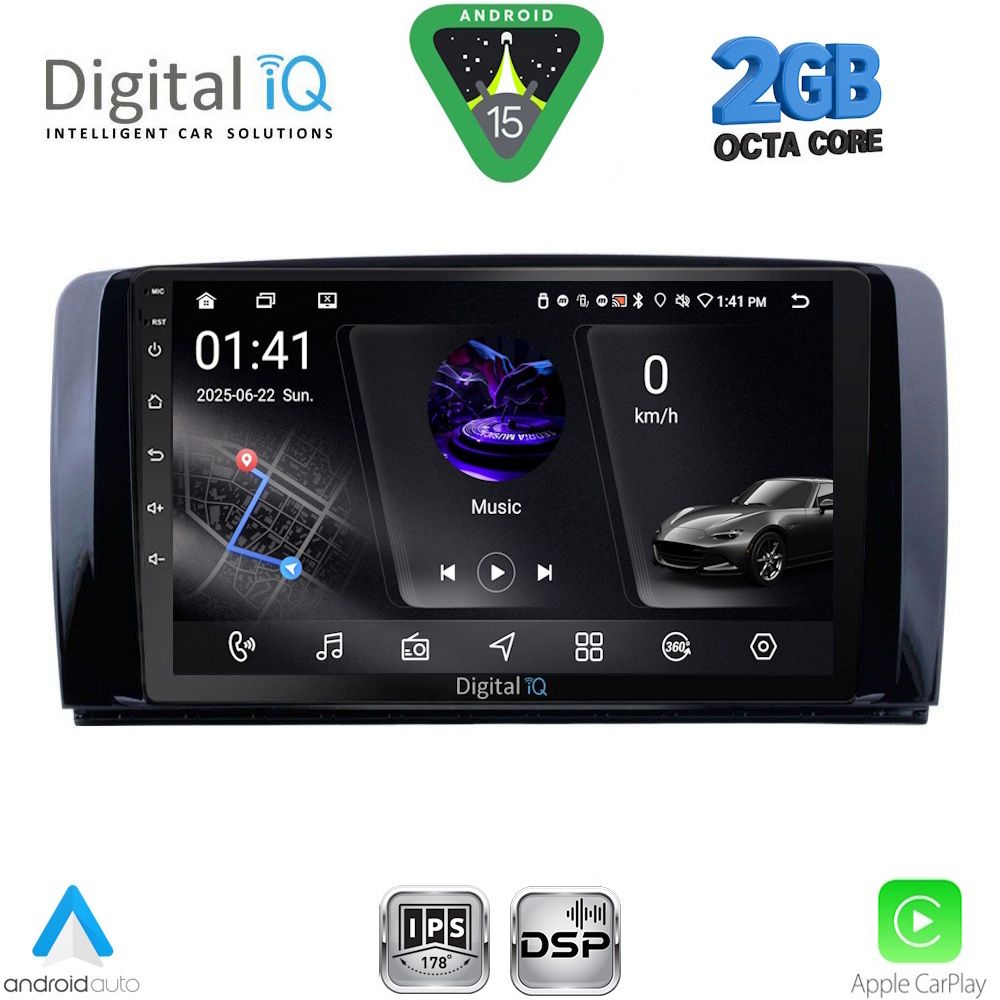 RSF4422_15 DIGITAL IQ RSF 4422_CPA (9inc) MULTIMEDIA TABLET for MERCEDES R (W251) mod. 2006-2015 - Image 1