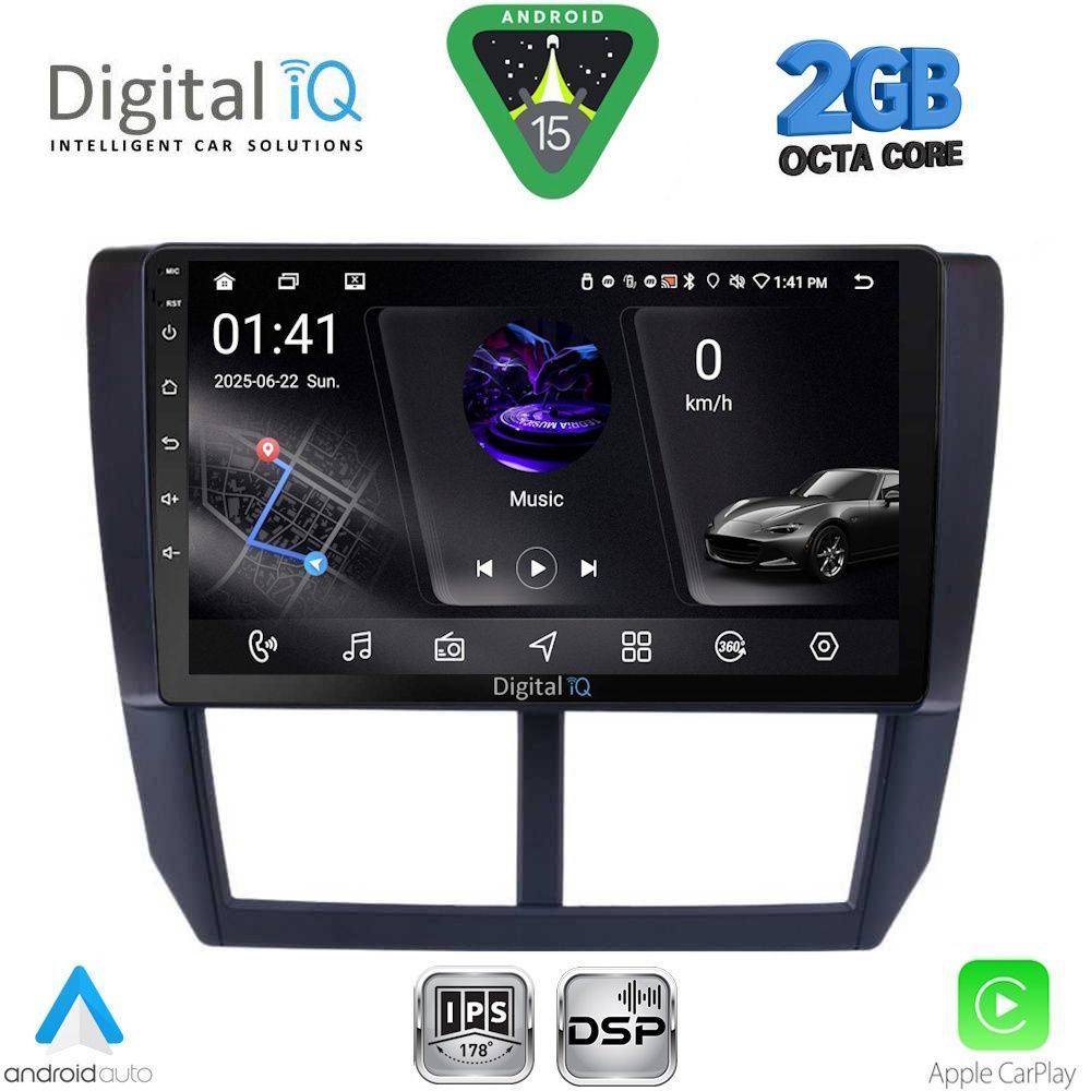 RSF4662_15 DIGITAL IQ RSF 4662_CPA (9inc) MULTIMEDIA TABLET for SUBARU FORESTER - IMPREZA - XV mod. 2008-2013 - Image 1