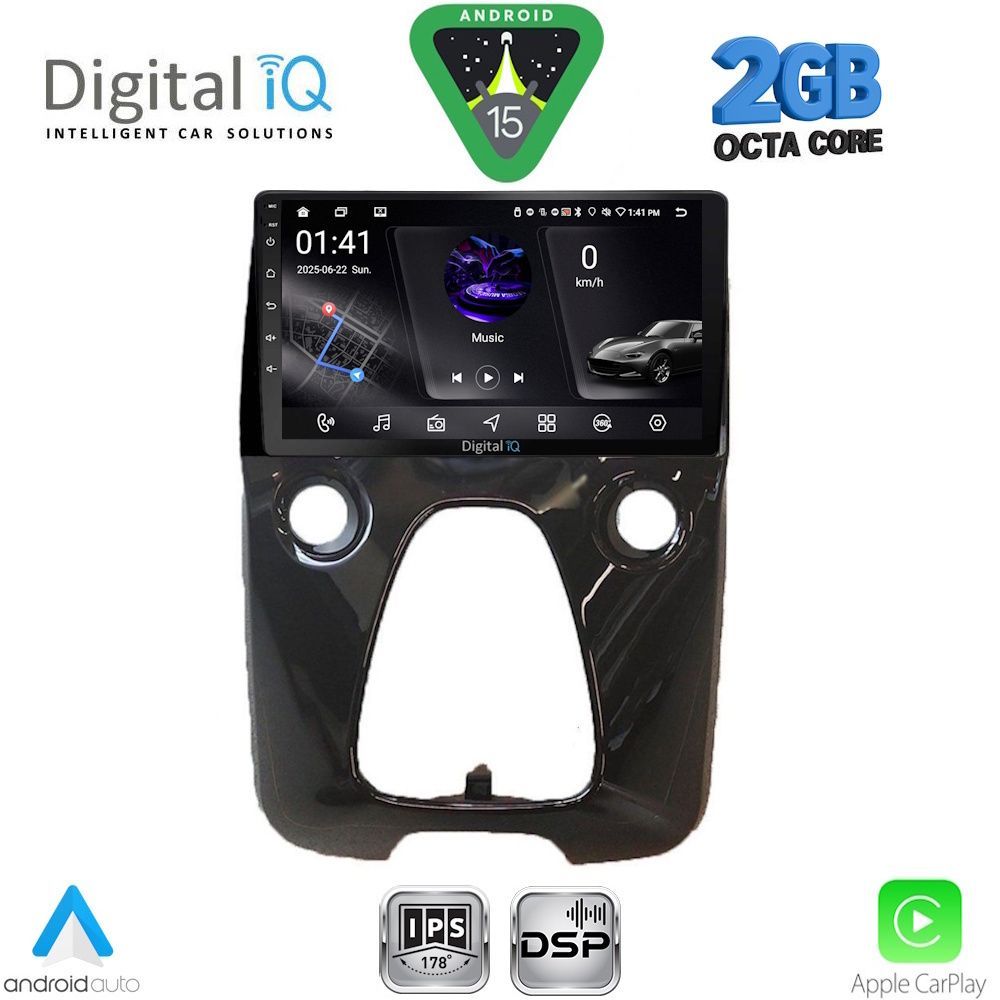 RSF4708_15 DIGITAL IQ RSF 4708_CPA A/C (10inc) MULTIMEDIA TABLET for CITROEN C1-PEUGEOT 108-TOYOTA AYGO mod. 2014-2022 - Image 1