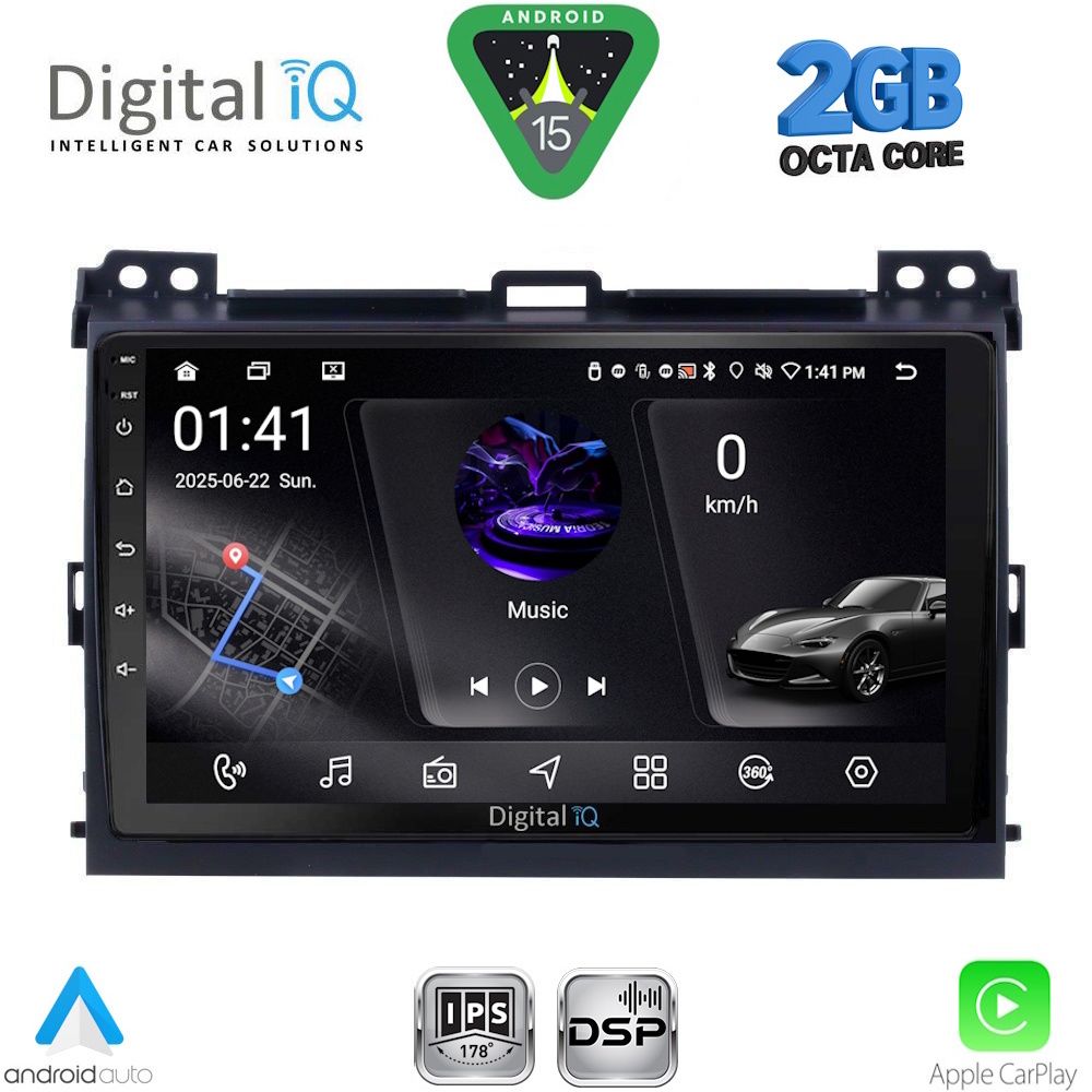 RSF4723_15 DIGITAL IQ RSF 4723_CPA (9inc) MULTIMEDIA TABLET for TOYOTA LANDCRUISER mod. 2002-2008 - Image 1