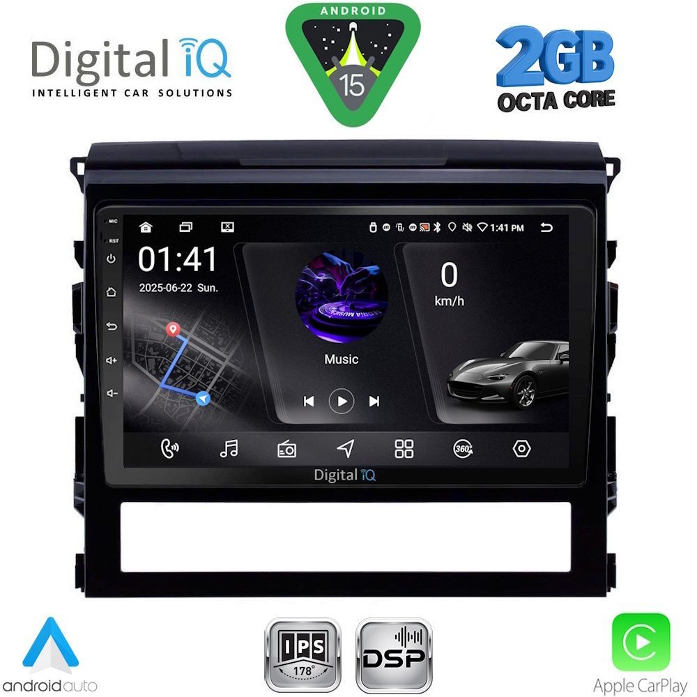RSF4725_15 DIGITAL IQ RSF 4725_CPA (9inc) MULTIMEDIA TABLET for TOYOTA LANDCRUISER mod. 2016-2019 - Image 1