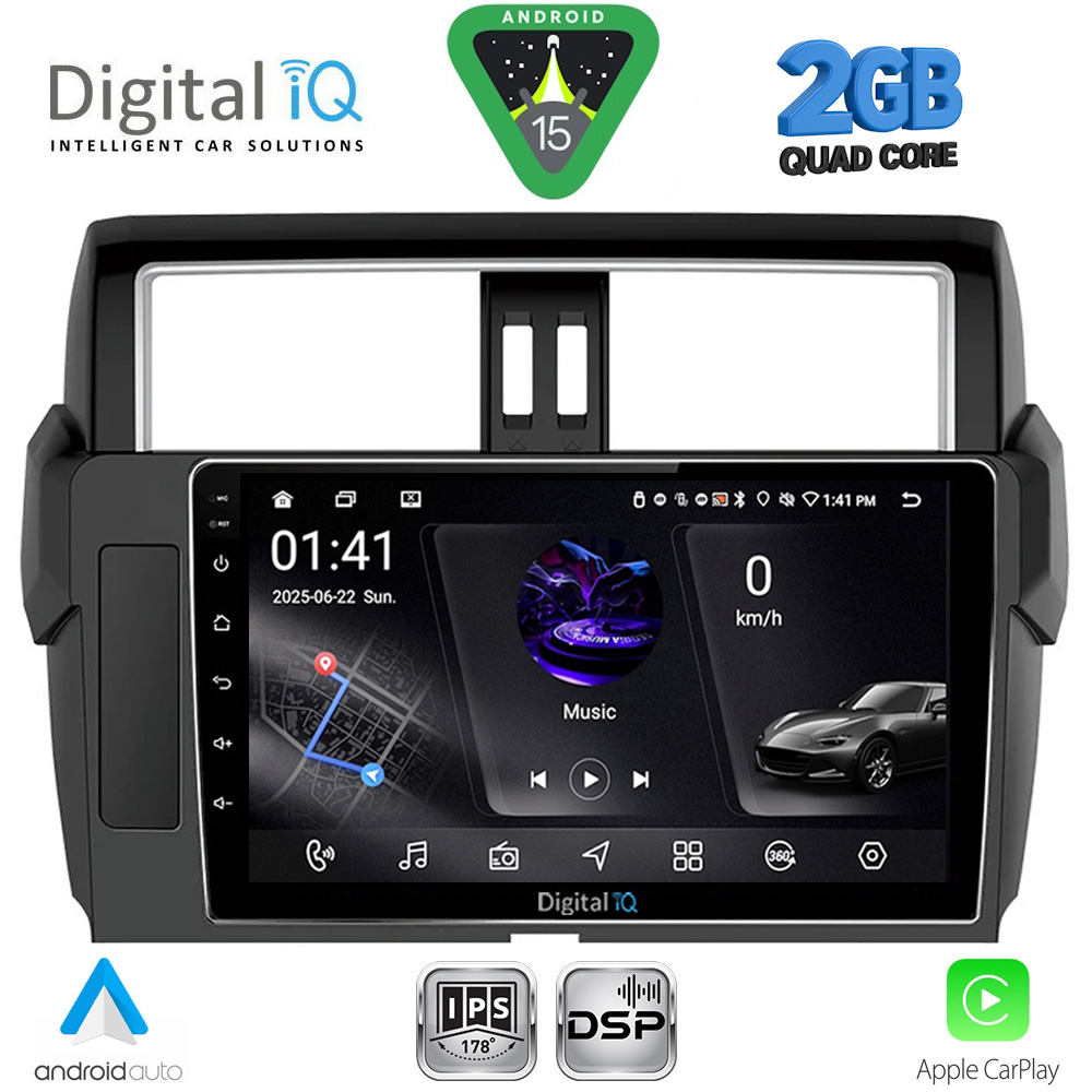 RSF4777ΒL_15 DIGITAL IQ RSF 4777_CPA (10inc) MULTIMEDIA TABLET for TOYOTA PRADO mod. 2014-2017 - Image 1