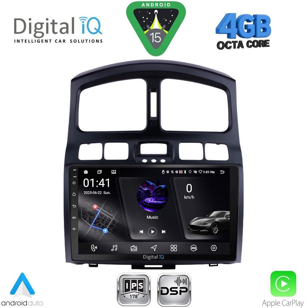 RSG6236_15 DIGITAL IQ RSG 6236_CPA (9inc) MULTIMEDIA TABLET for HYUNDAI SANTA FE mod. 2003-2006 - Image 1
