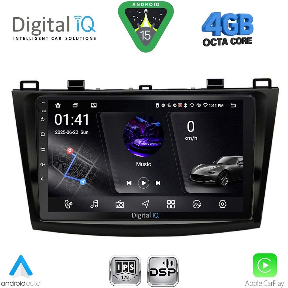 RSG6366_15 DIGITAL IQ RSG 6366_CPA (9inc) MULTIMEDIA TABLET for MAZDA 3 mod. 2009-2014 - Image 1