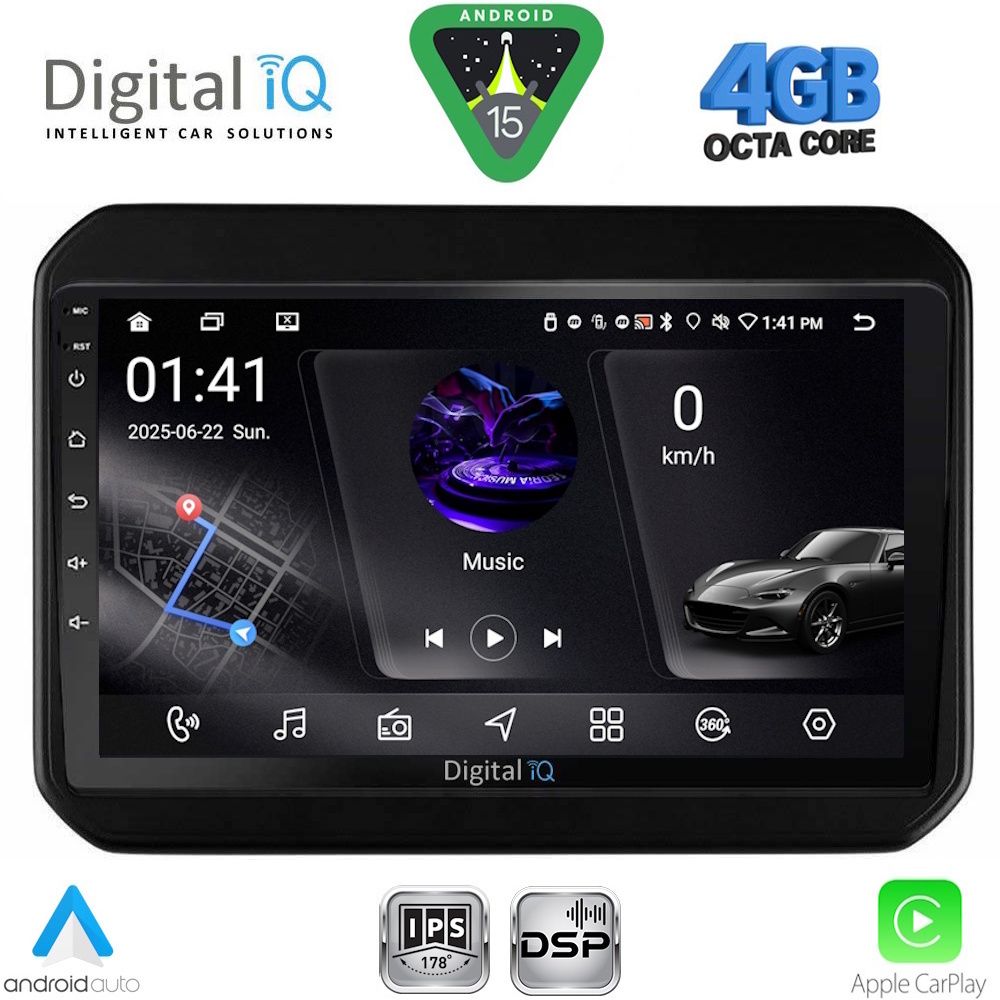RSG6676_15 DIGITAL IQ RSG 6676_CPA (9inc) MULTIMEDIA TABLET for SUZUKI IGNIS mod. 2016-2026 - Image 1