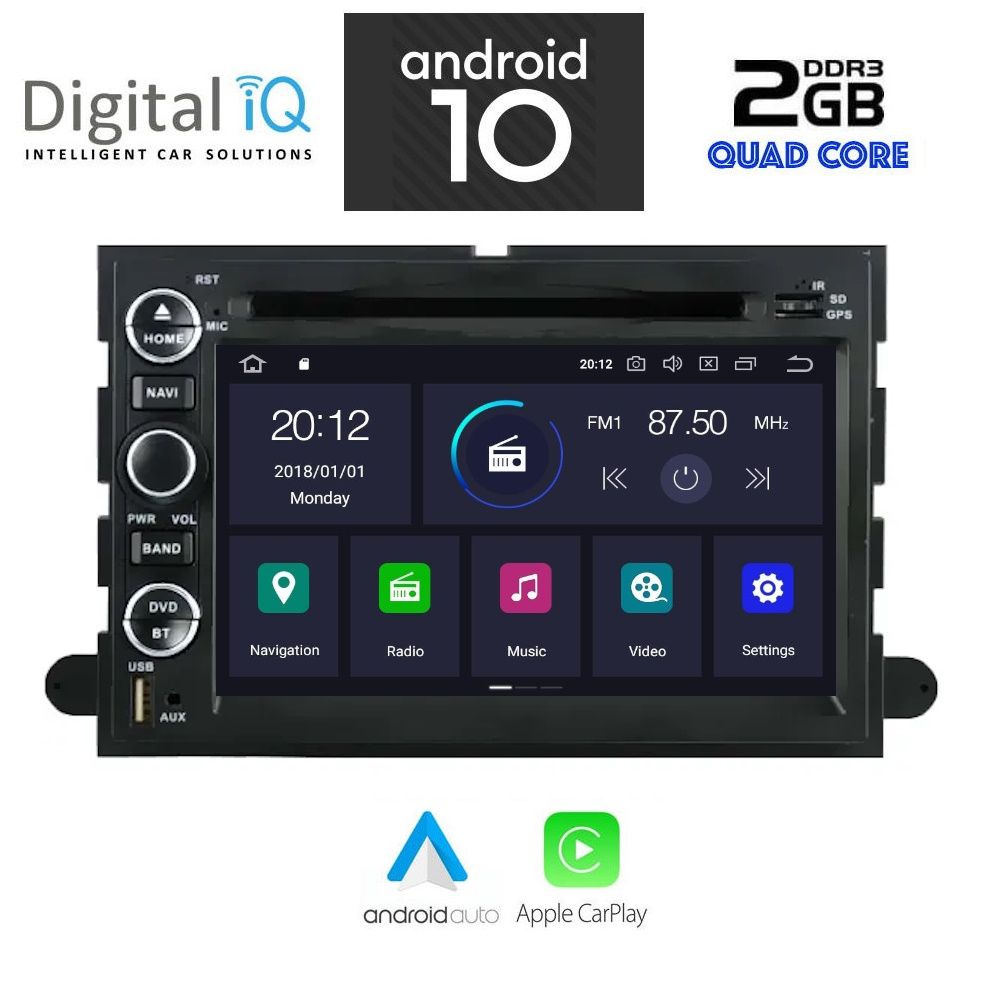 TOP400-10R DIGITAL IQ TOP 400_GPS (7'' DVD) MULTIMEDIA SYSTEM for FORD F150-250 mod. 2004-2014 - Image 1