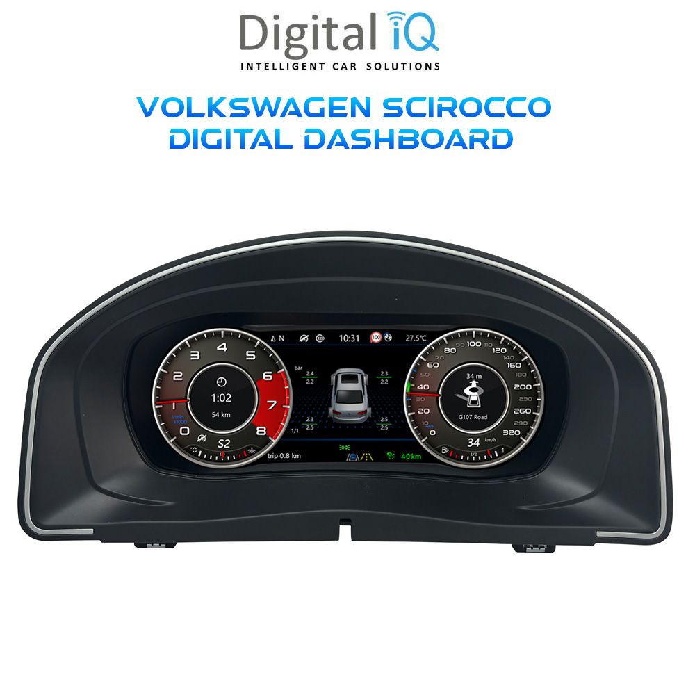 VW_Scirocco_Digital_Dashboard_01 DIGITAL IQ ASC 736_DC (10.3") DIGITAL INSTRUMENT CLUSTER for VW SCIROCCO mod. 2009-2016 - Image 1