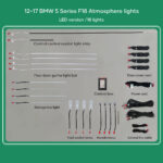 DIQ AMBIENT BMW S.5 (F10-F11-F18) mod. 2012-2017 (Digital iQ Ambient Light for BMW Series 5 mod.2012-2017 with 18 Lights, 11 Colors)