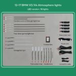 DIQ AMBIENT BMW X3 (F25) (Digital iQ Ambient Light for BMW X3 (F25) / X4 (F26) mod. 2011-2018 with 17 Lights, 11 Colours)