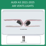 DIQ AIRVENT AUDI A3 (8Y-2) mod. 2021-2026 (Digital iQ Turbine Air Vent Ambient Light Kit for AUDI A3 8Y mod. 2021-2026)