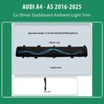 DIQ AMBIENT AUDI A4 - A5 ADPJ03 (Digital iQ Ambient Light for AUDI A4- A5 mod. 2016-2025, Co-Driver Dashboard Ambient Light Trim)