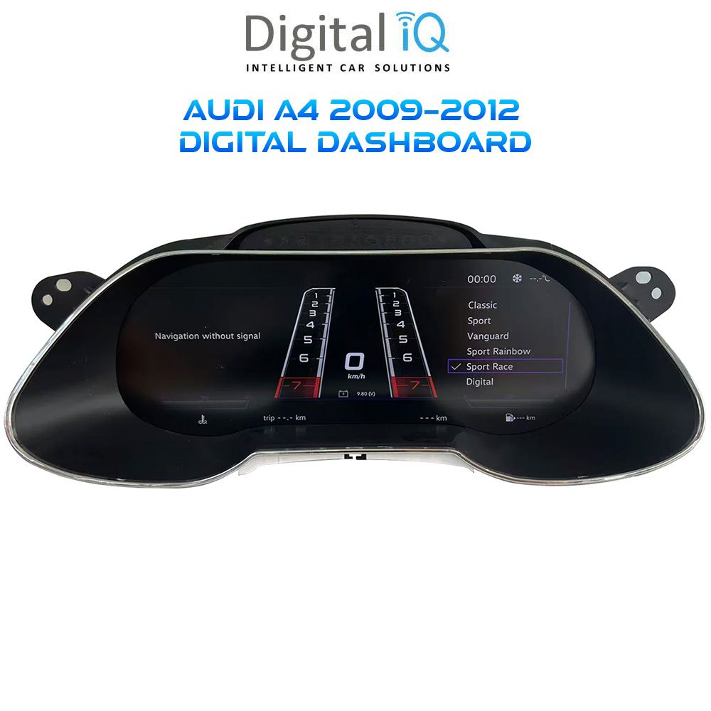 AUDI_A4_2009-12_Digital_Dashboard_DYL918_01 DIGITAL IQ DYL 918_DC (12.3in) DIGITAL INSTRUMENT CLUSTER for AUDI A4 mod. 2009-2012 with HDMI input - Image 1