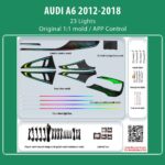 DIQ AMBIENT AUDI A6 TRIM (Digital iQ Ambient Light for Audi A6 mod. 2012-2018 with 23 Lights, Trim)