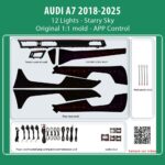DIQ AMBIENT AUDI A7 STARRY SKY TRIM (Digital iQ Ambient Light for Audi A7 mod. 2018-2025 with 12 Lights, Starry Sky)