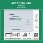 DIQ AMBIENT AUDI Q7 HC-AD05 (Digital iQ Ambient Light for Audi Q7 mod. 2015-2025 with 24 Lights)