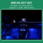 DIQ AMBIENT AUDI A4L LASER (8W) mod. 2017-2021 (Digital iQ Ambient Light for Audi A4L mod. 2017-2025, 26 Lights) - Image 2