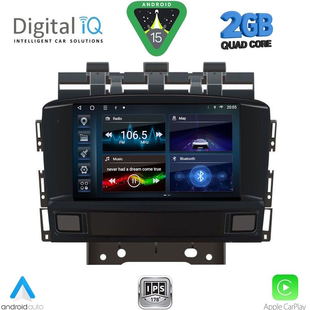 BLD272-15 DIGITAL IQ BLD 272_CPA (7" DECK) MULTIMEDIA SYSTEM for OPEL ASTRA J mod. 2011-2016 - Image 1