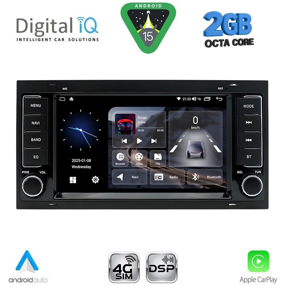 BLF342-15 DIGITAL IQ BLF 342_CPA (7” DECK) MULTIMEDIA SYSTEM for VW TOUAREG mod. 2003-2011 - Image 1