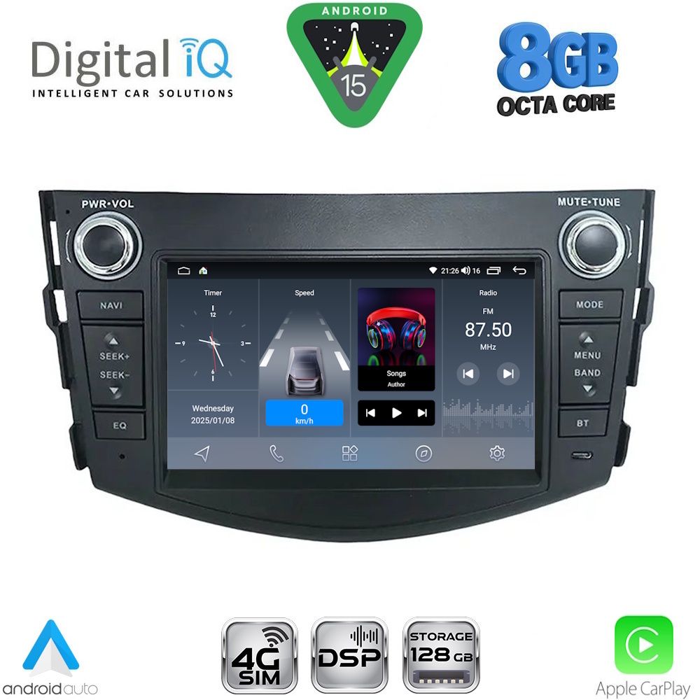 BLM717_15 DIGITAL IQ BLM 717_CPA (7" DECK) MULTIMEDIA OEM for TOYOTA RAV 4 mod. 2006-2012 - Image 1