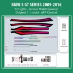 DIQ AMBIENT BMW S.5 GT BM15D (Digital iQ Ambient Light for BMW Series 5 GT (F07) mod.2009-2016 with 22 Lights, Dynamic)